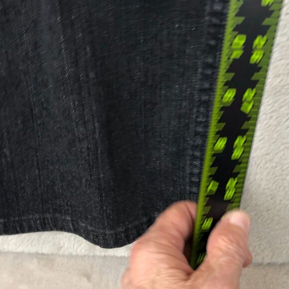 Riders By Lee Women's Jeans 22W Black Denim Mid Rise Skinny Classic Casual Y2K - Picture 5 of 16